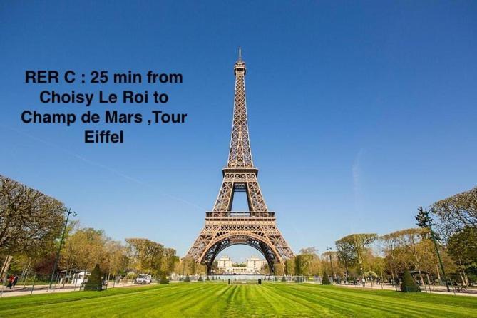 Proche Paris, Gare Rer C A 2 Min A Pieds, Notre Dame A 15Min, Parking Prive Et Traveller Awards 2025 Apartment Choisy-le-Roi Exterior photo